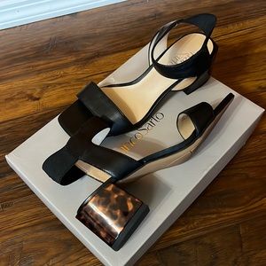Franco Sarto tortoise heeled sandals size 6